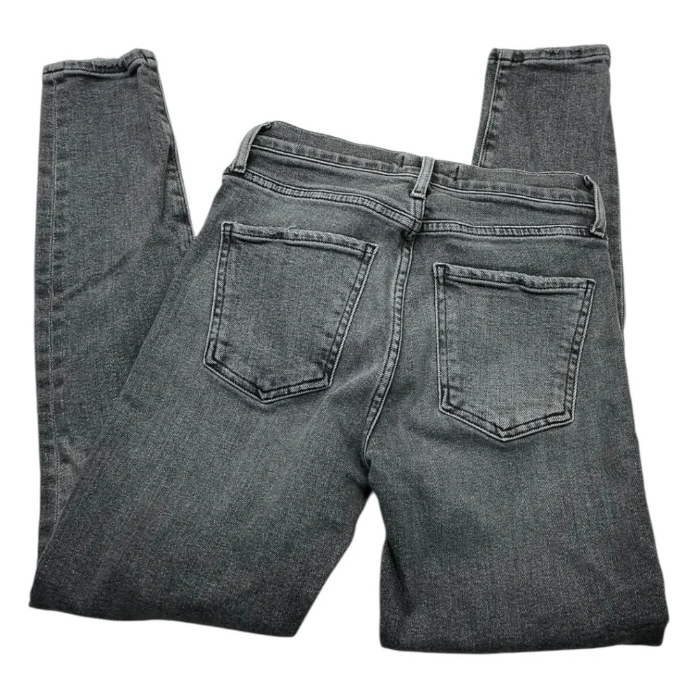 Agolde Pinch Waist Skinny High Waist in Grey Jeans Denim